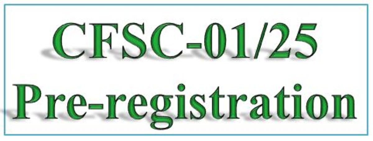 Cfsc 25 pre reg