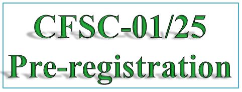 Cfsc 25 pre reg